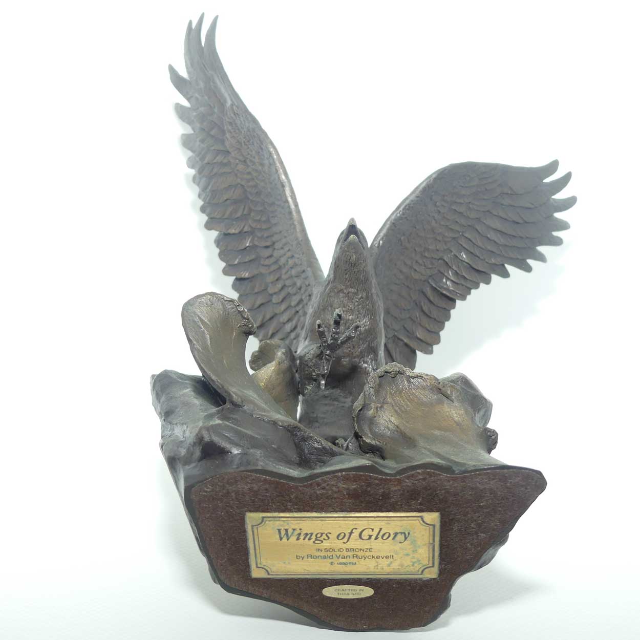 Franklin Mint Bronze Eagle | Wings of Glory | by Ronald Van Ruyckevelt