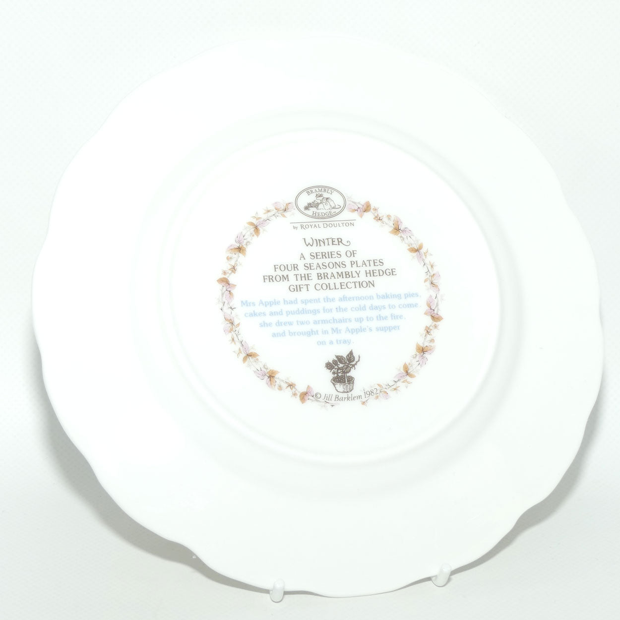 Royal Doulton Brambly Hedge Giftware | 20.5cm plate | Winter | boxed
