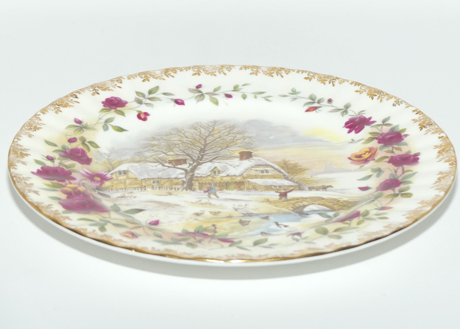 Royal Albert Bone China England | Four Seasons series plate | Winter by FF Errill