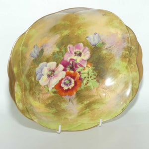 Royal Winton handpainted Floral decorated bowl | signed F Alcock