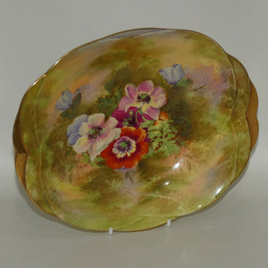 Royal Winton handpainted Floral decorated bowl | signed F Alcock