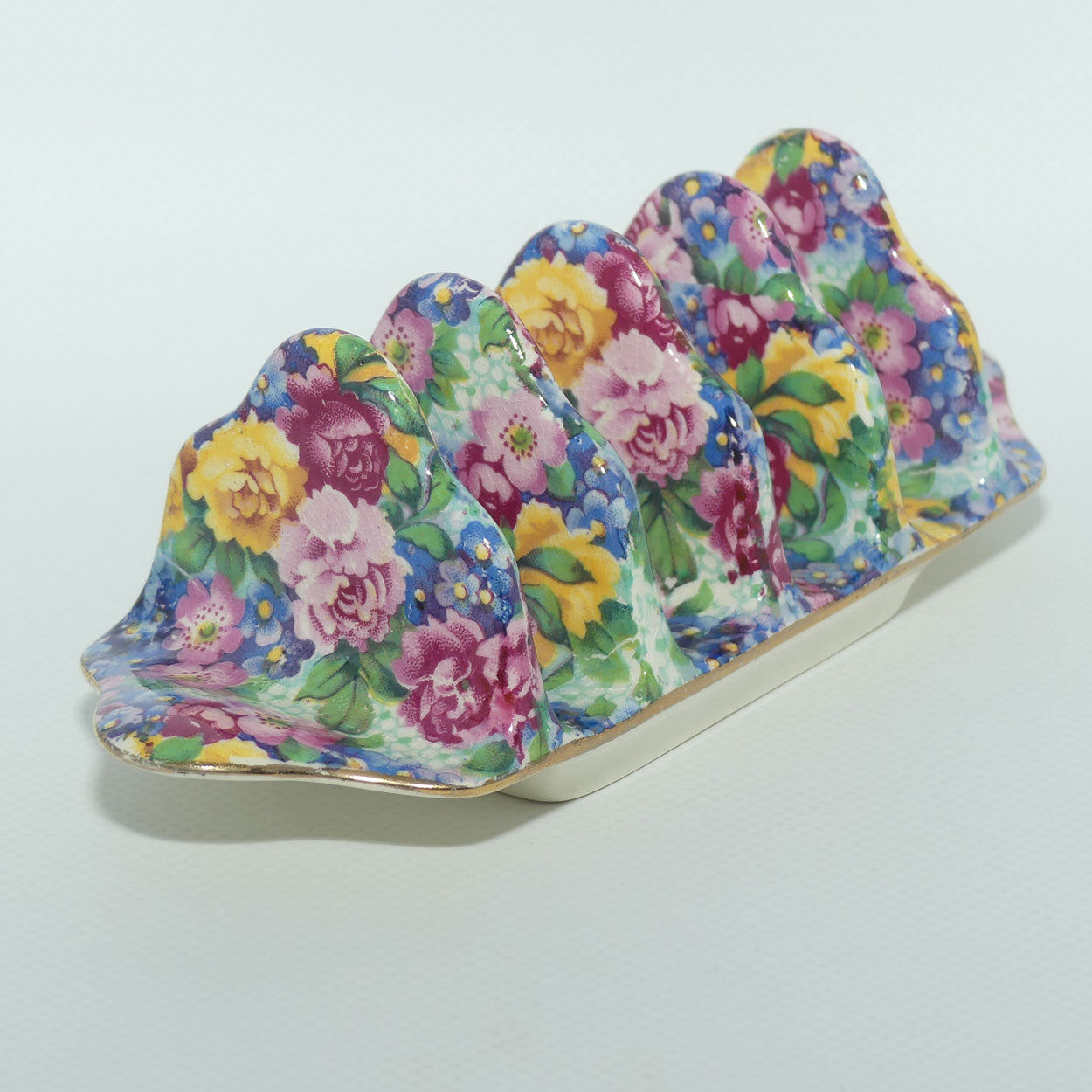 Royal Winton Grimwades Chintz Julia pattern 4 slice toast rack