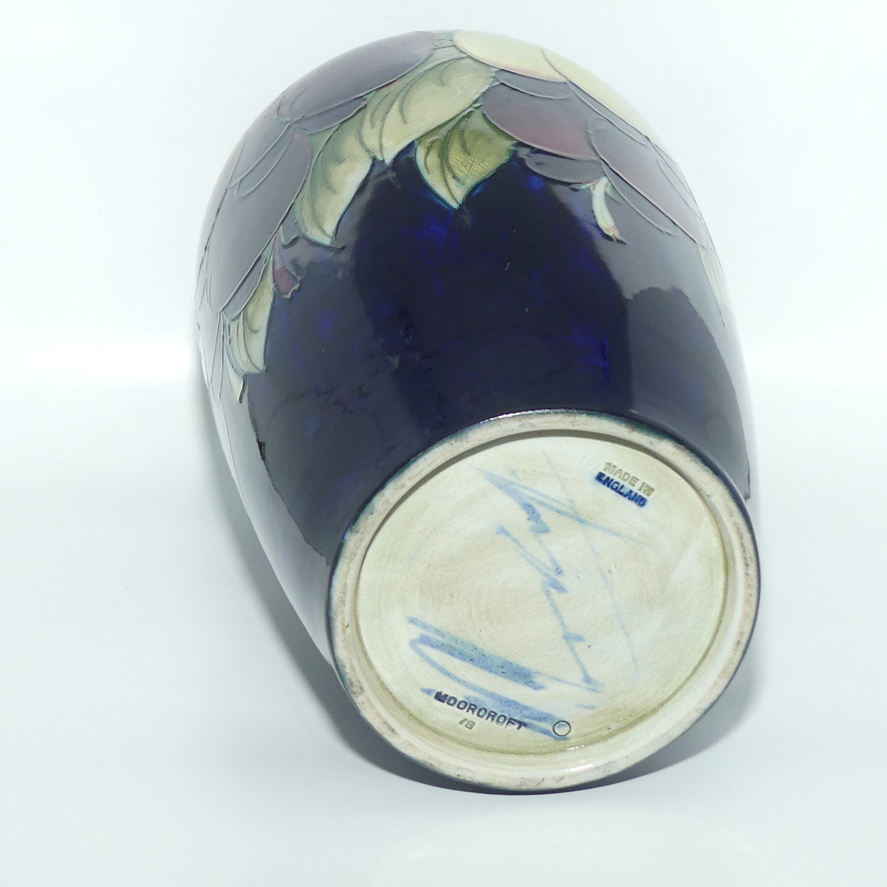 William Moorcroft Wisteria 18/10 vase #1