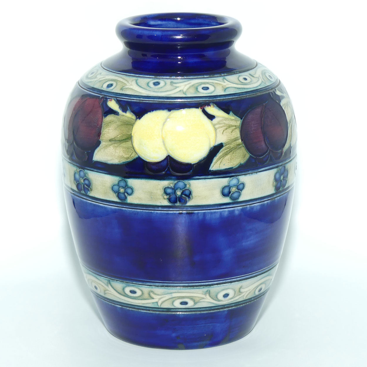 William Moorcroft Banded Wisteria vase 216/6 (Three Bands)