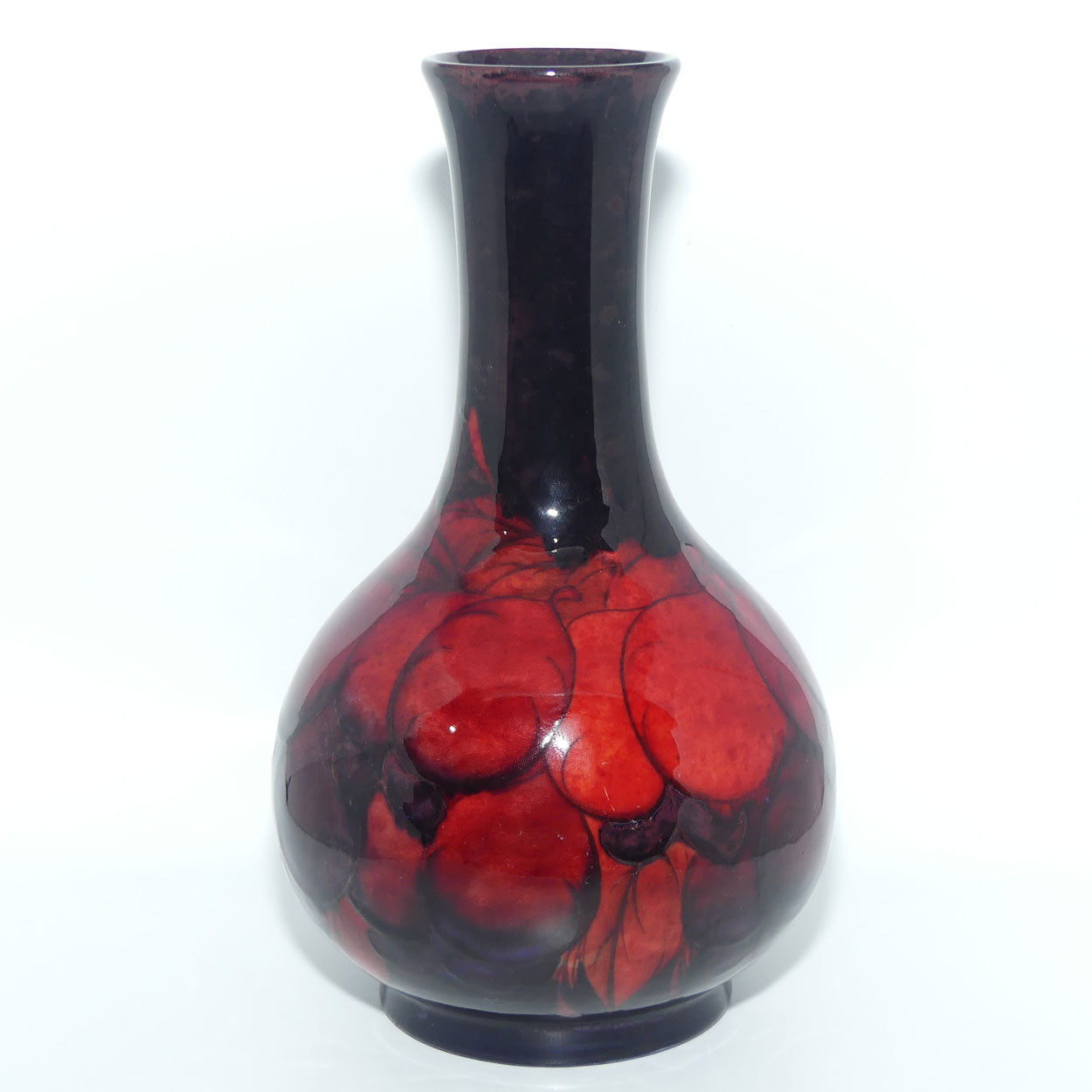 William Moorcroft Pottery Flambe Glaze Wisteria | 189 vase