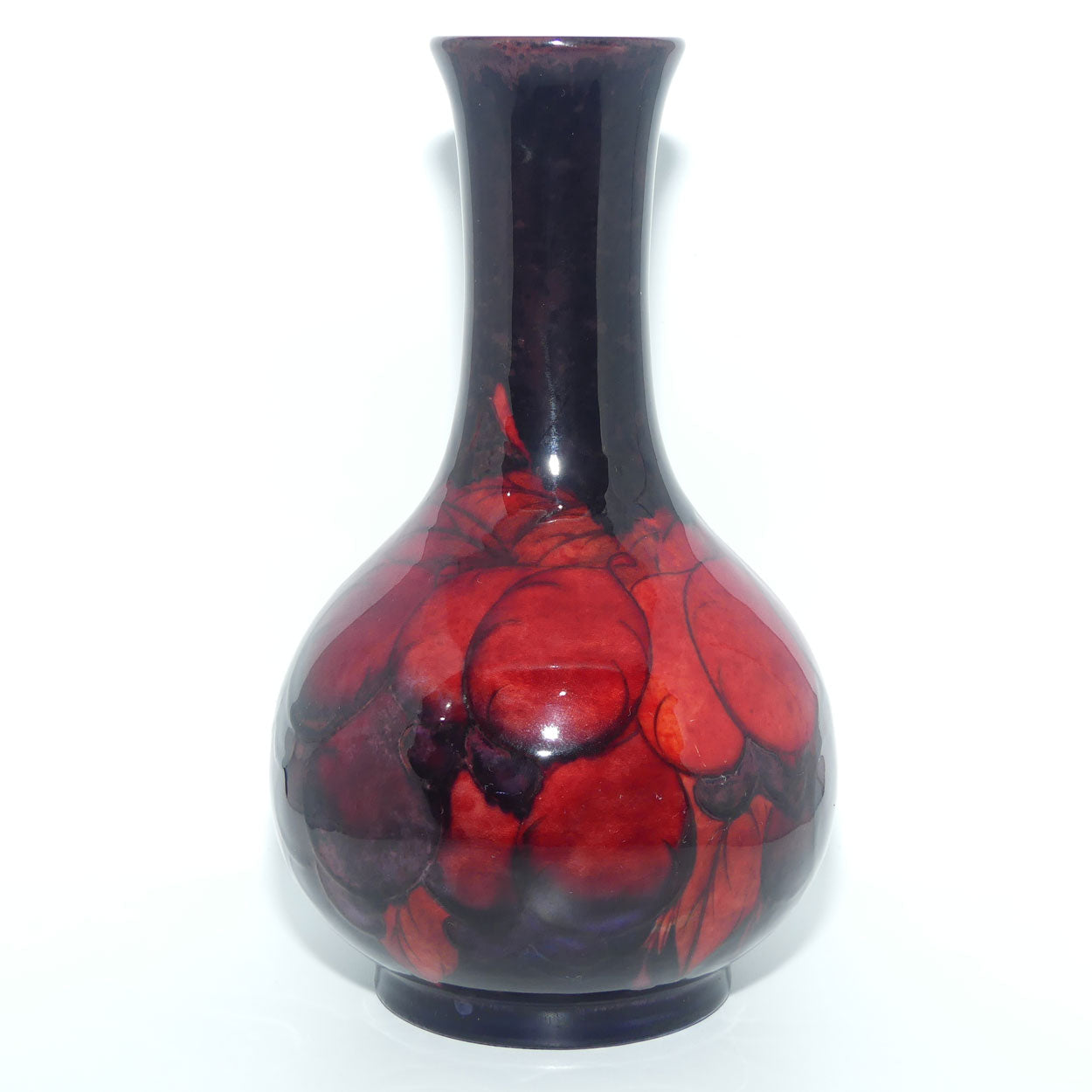 William Moorcroft Pottery Flambe Glaze Wisteria | 189 vase