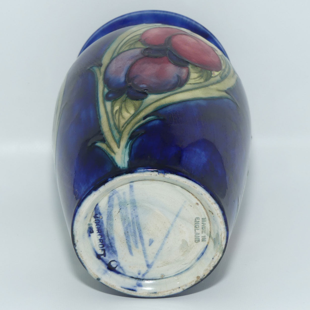 William Moorcroft Wisteria and Peacock Feather vase | Shape 393
