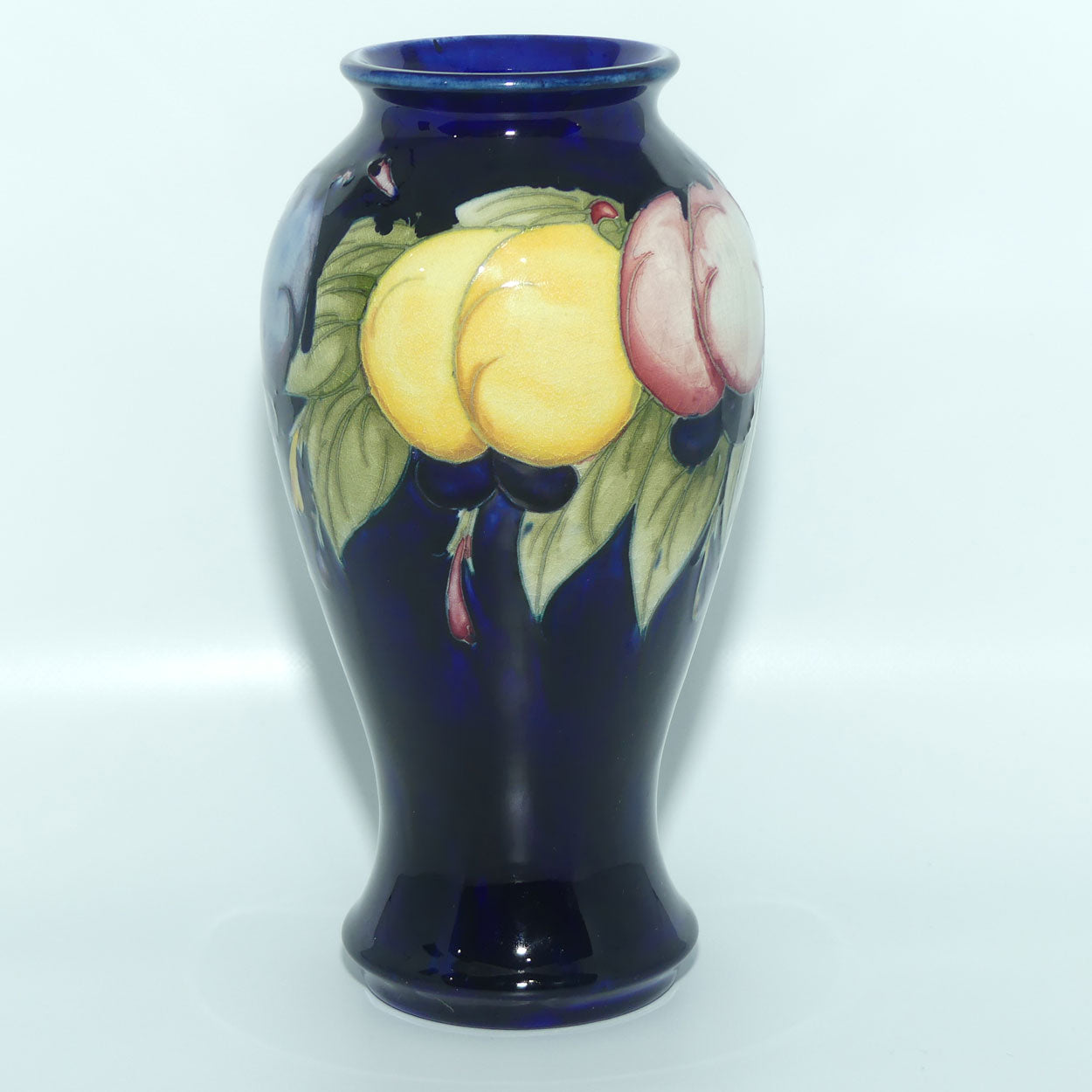 William Moorcroft Wisteria slender bulbous vase