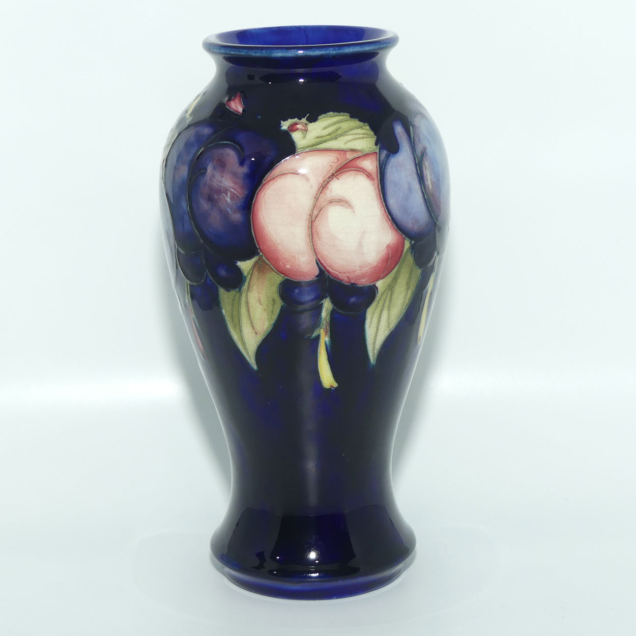 William Moorcroft Wisteria slender bulbous vase
