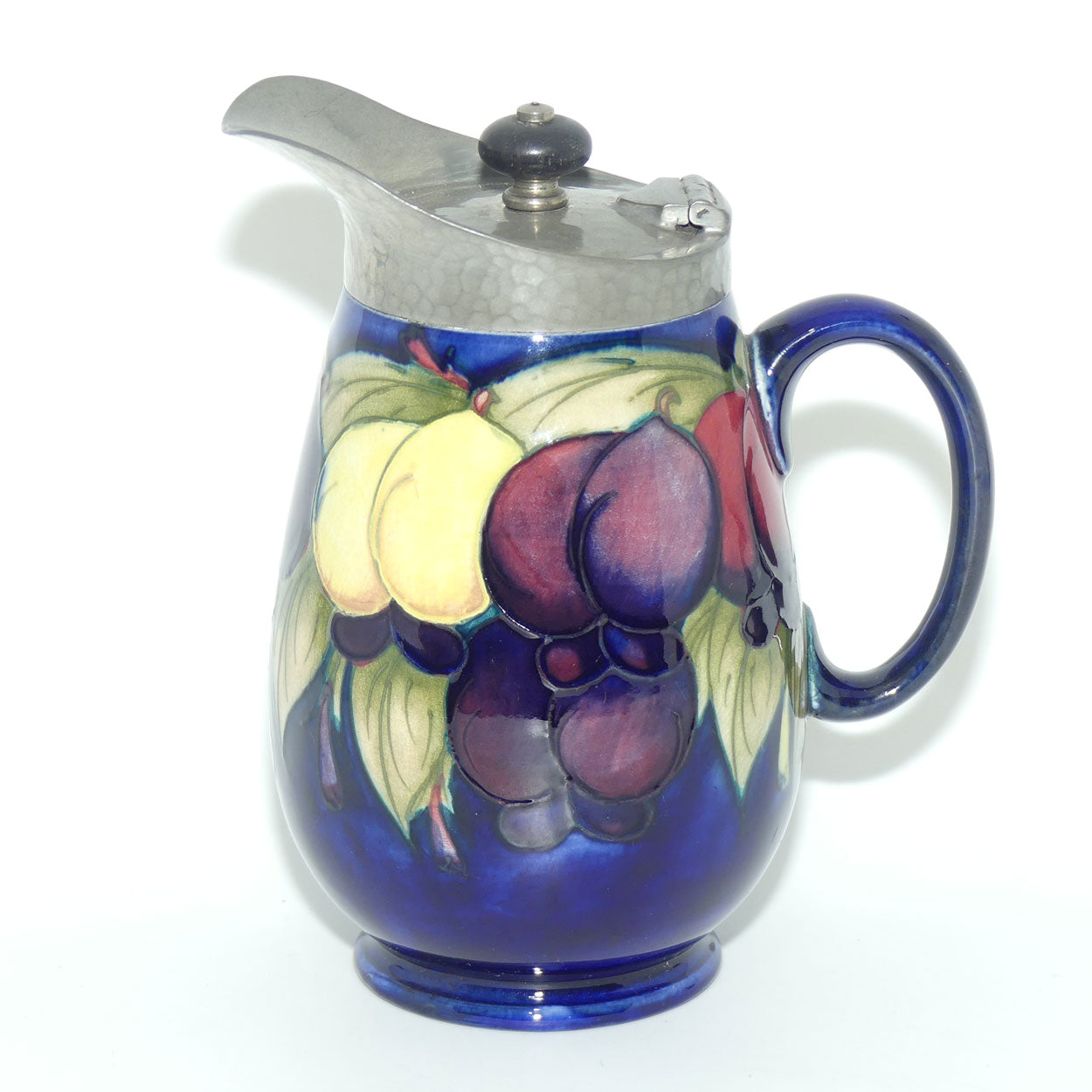 William Moorcroft Wisteria jug | Pewter Lid and Spout