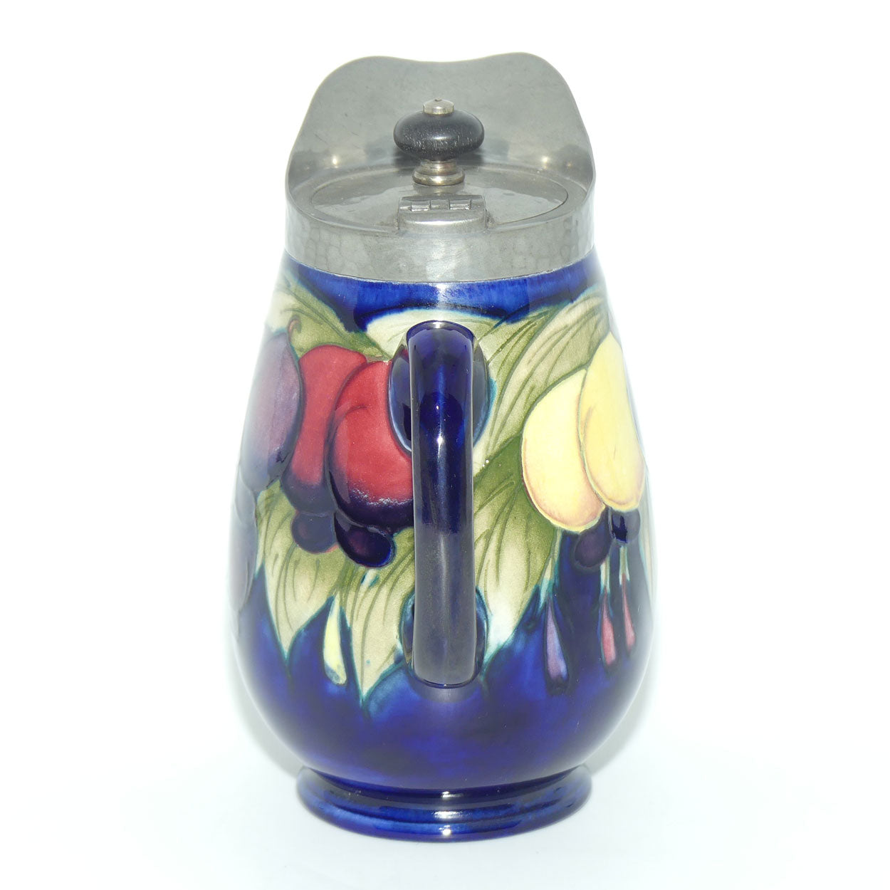 William Moorcroft Wisteria jug | Pewter Lid and Spout