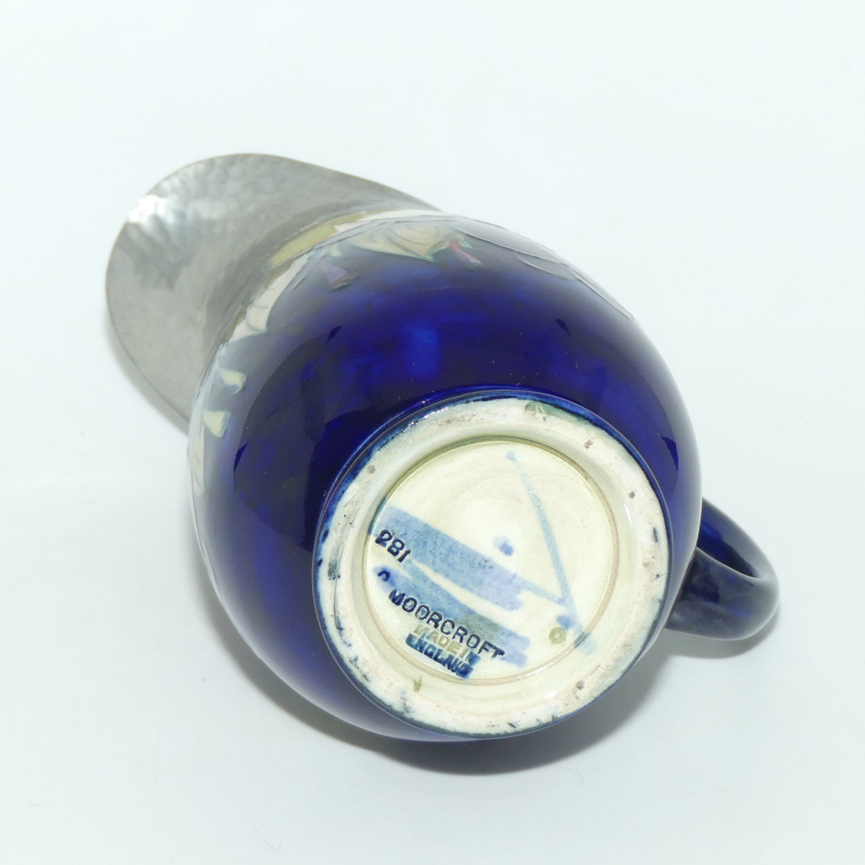 William Moorcroft Wisteria jug | Pewter Lid and Spout