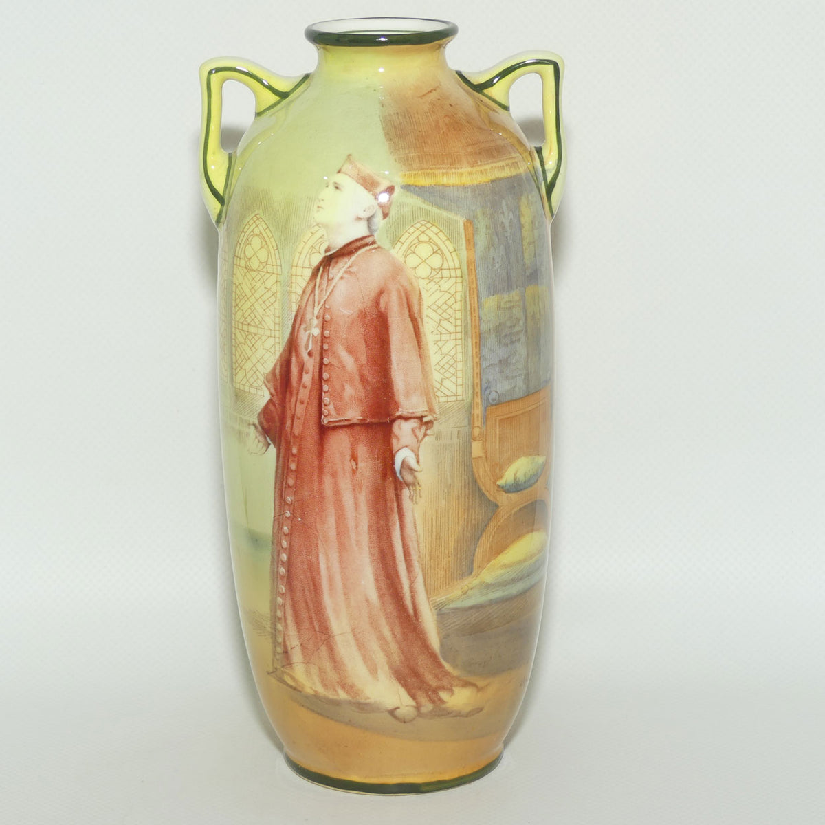 Royal Doulton Shakespearean Wolsey 2 handled vase
