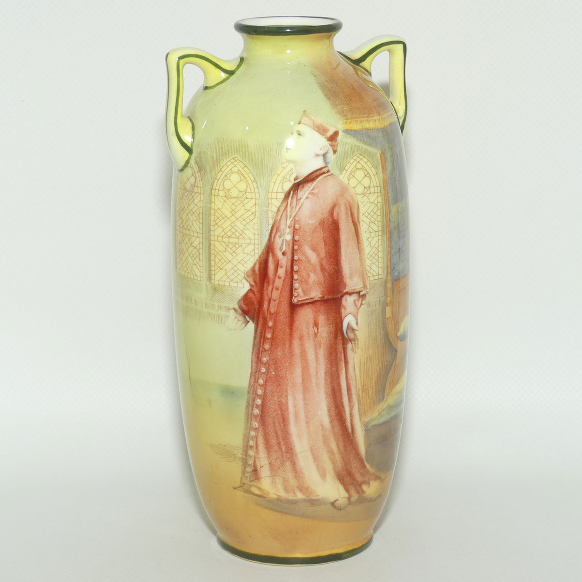 Royal Doulton Shakespearean Wolsey 2 handled vase
