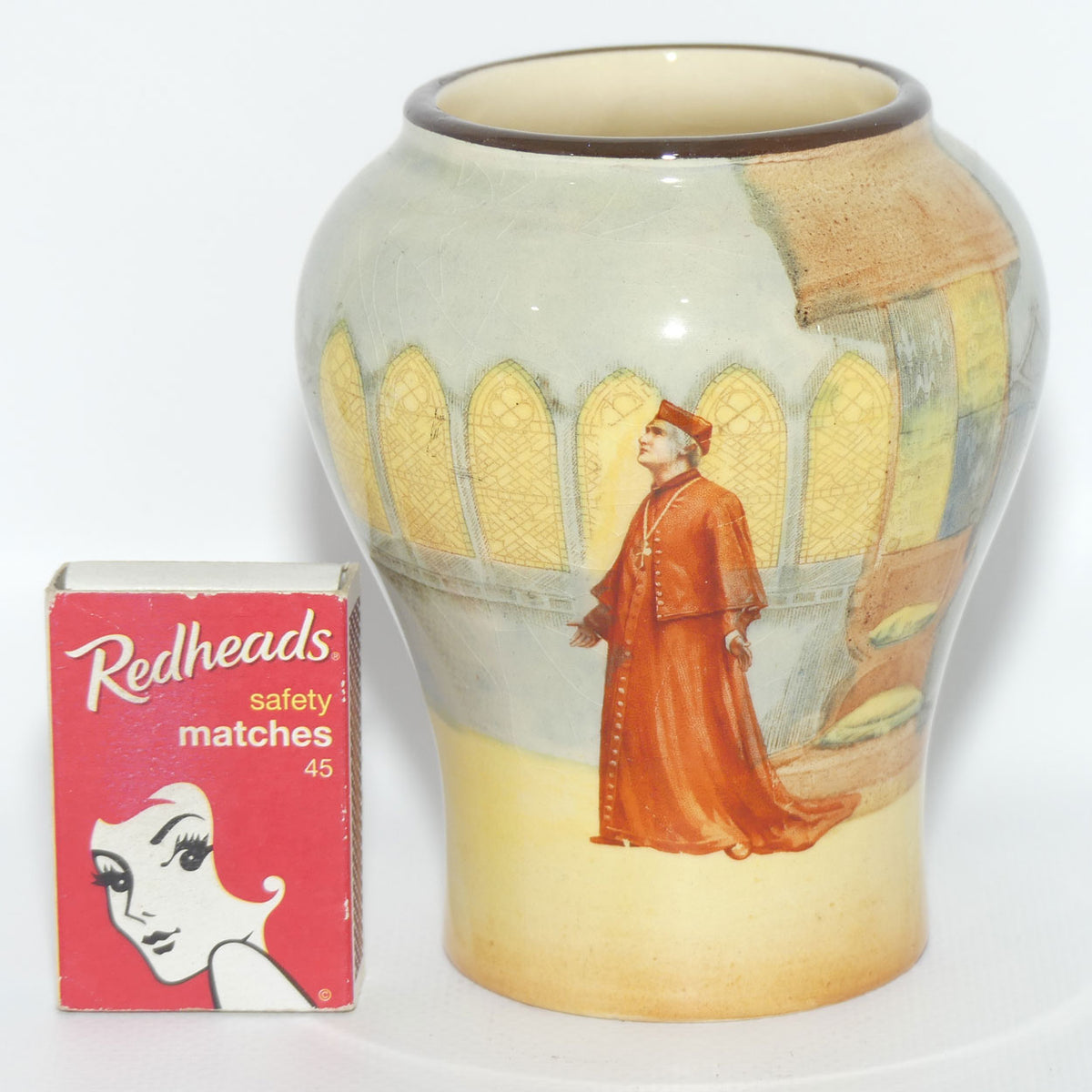Royal Doulton Shakespearean Wolsey bulbous vase