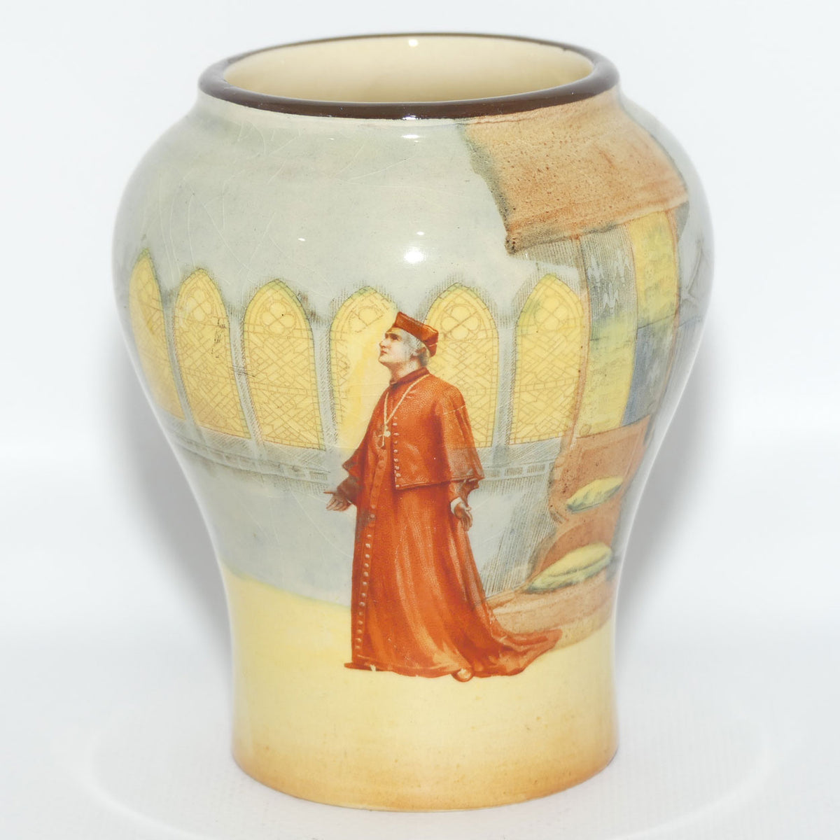 Royal Doulton Shakespearean Wolsey bulbous vase