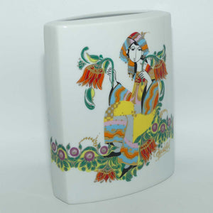 Rosenthal Bjorn Wiinblad Studio line Woman with Flowers small letterbox vase