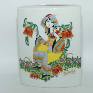 Rosenthal Bjorn Wiinblad Studio line Woman with Flowers small letterbox vase