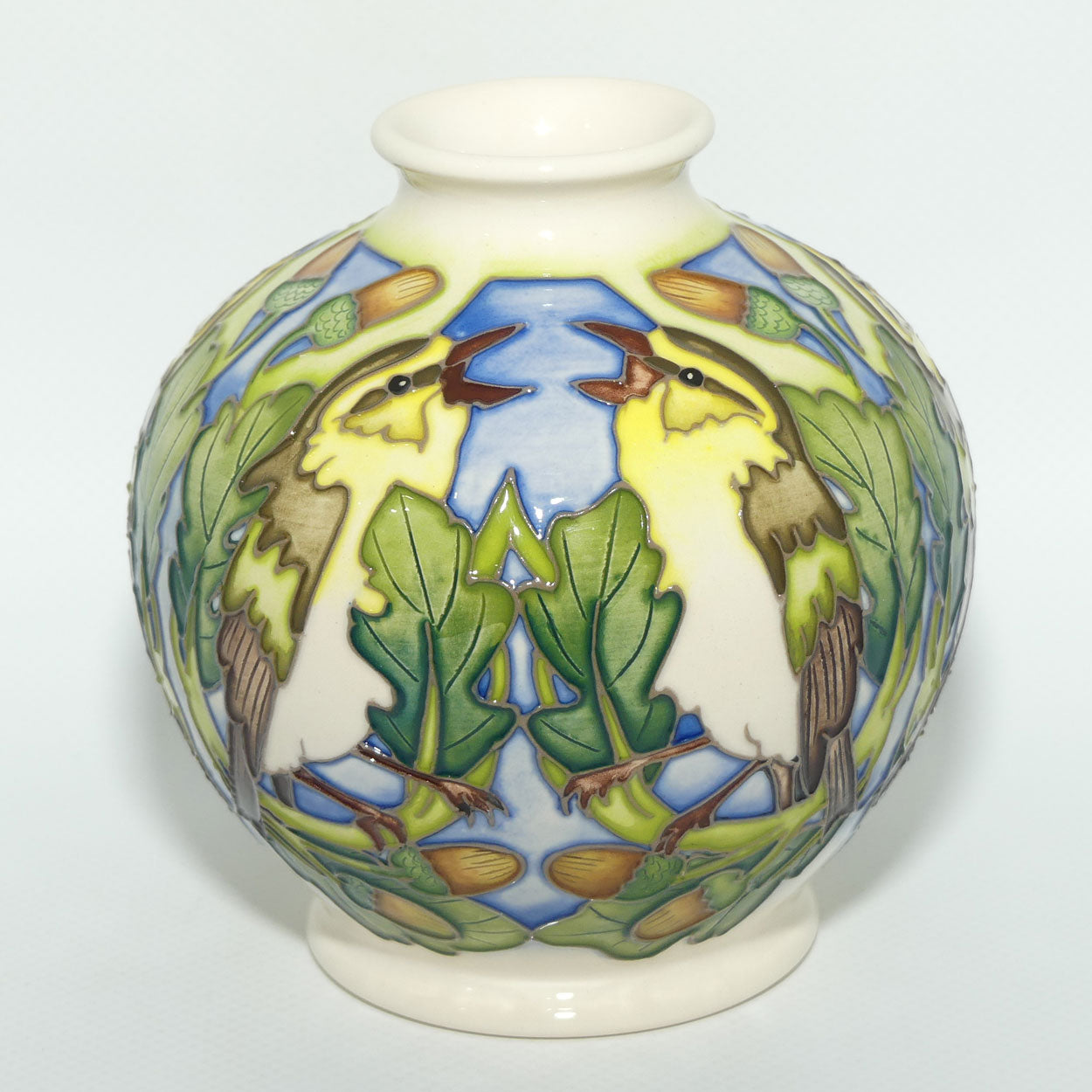 Moorcroft Wood Warbler vase | Shape 41/4 | LE 3/25