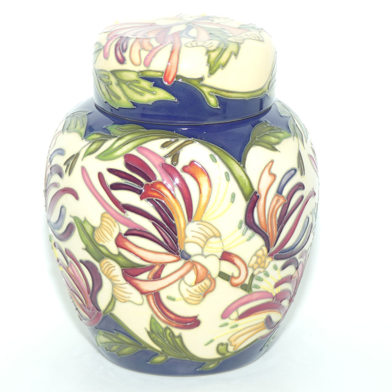 Moorcroft Woodbine Honeysuckle Ginger Jar 769/6 (Num Ed)