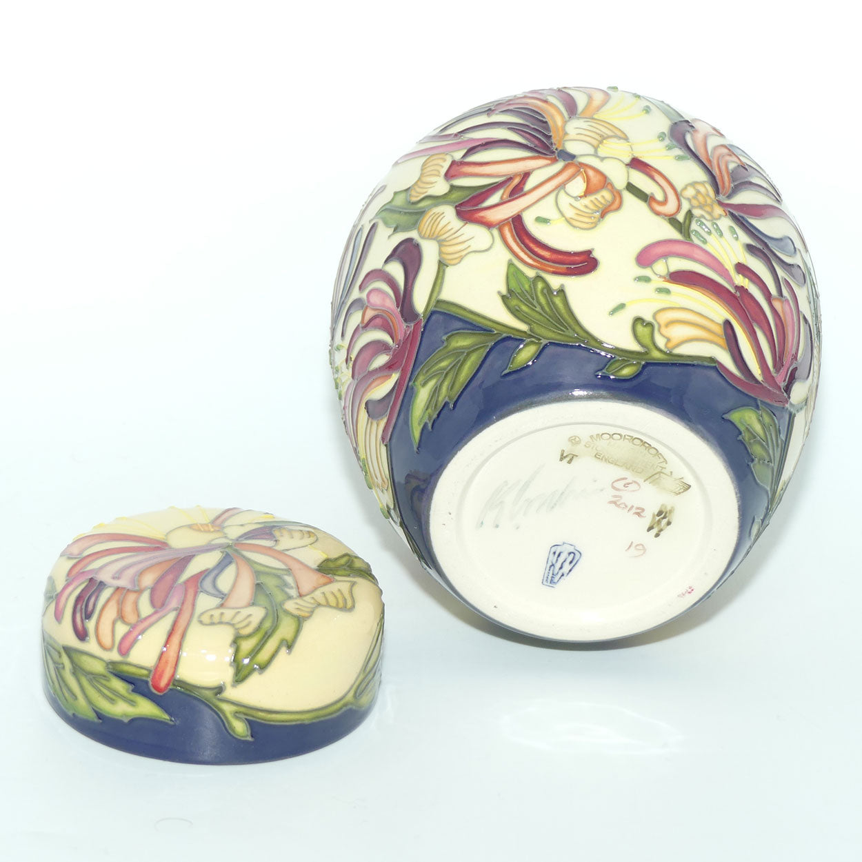 Moorcroft Woodbine Honeysuckle Ginger Jar 769/6 (Num Ed)