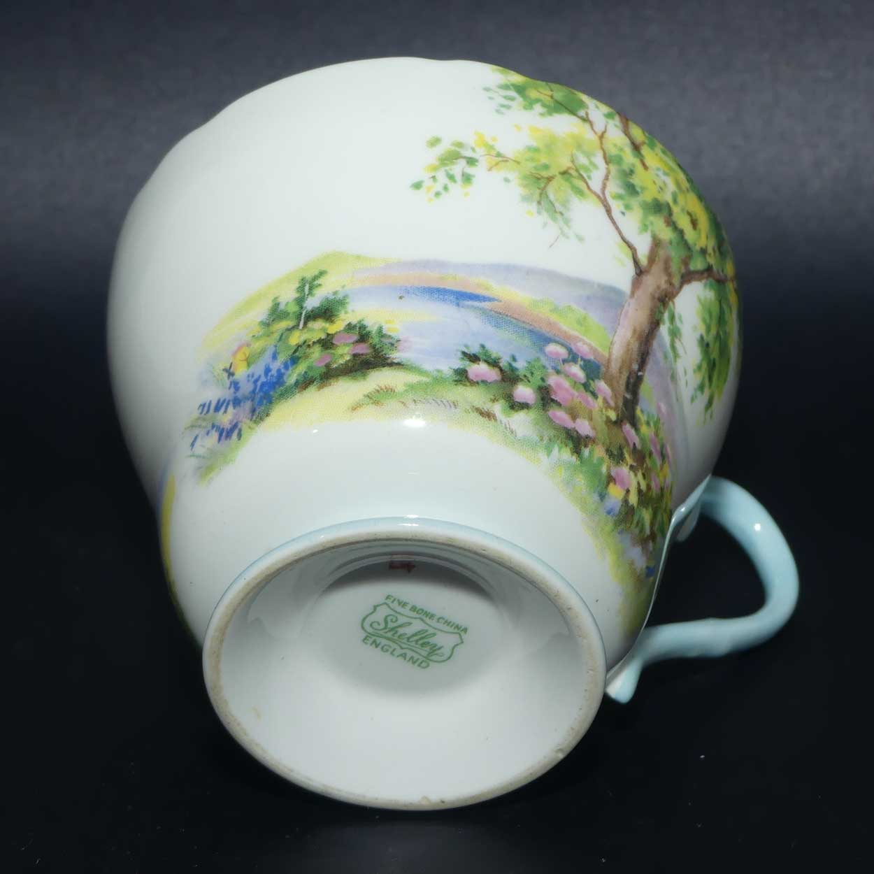 Shelley Richmond shape Woodland pattern trio | Gilt Trim | 13348