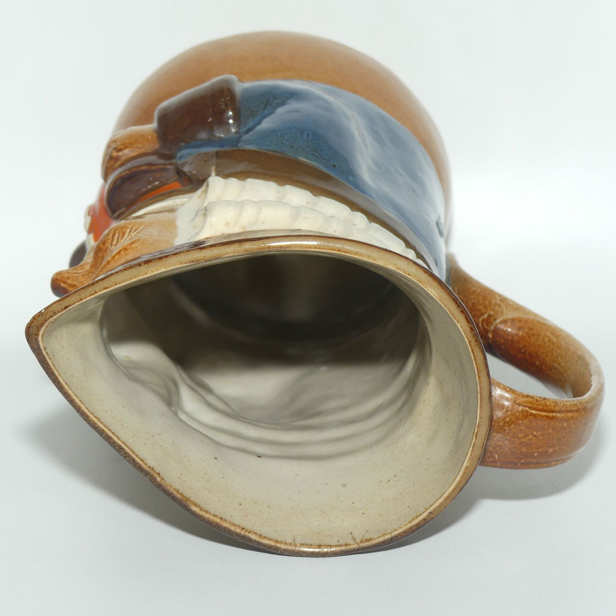 X8572 Royal Doulton Lambeth Harry Simeon The Standing Man Large toby | Smiling Face, Orange Waistcoat, Blue Jacket