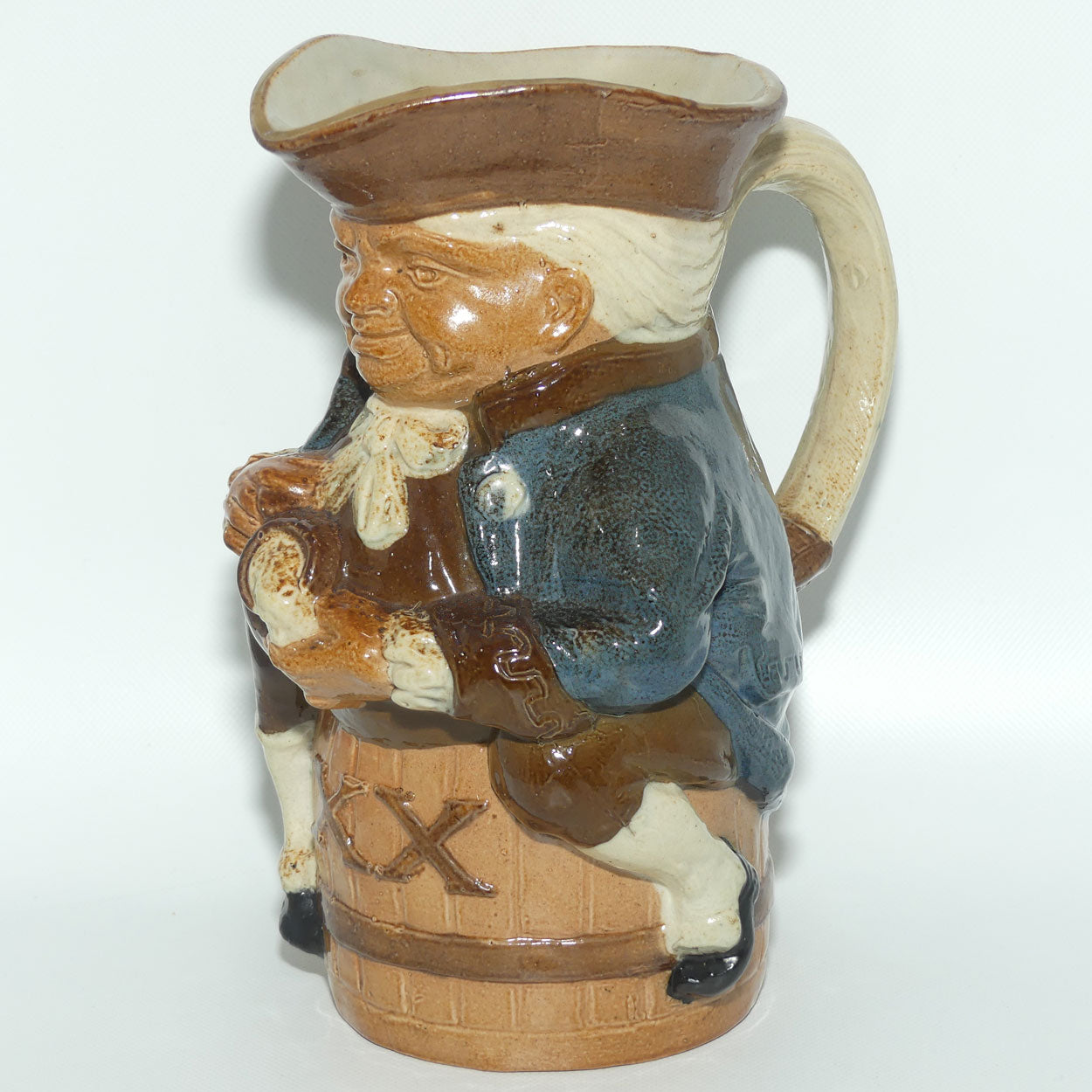 X8590 Royal Doulton Lambeth Harry Simeon Toby XX Large toby | Hand holds jug of Ale | Brown waistcoat
