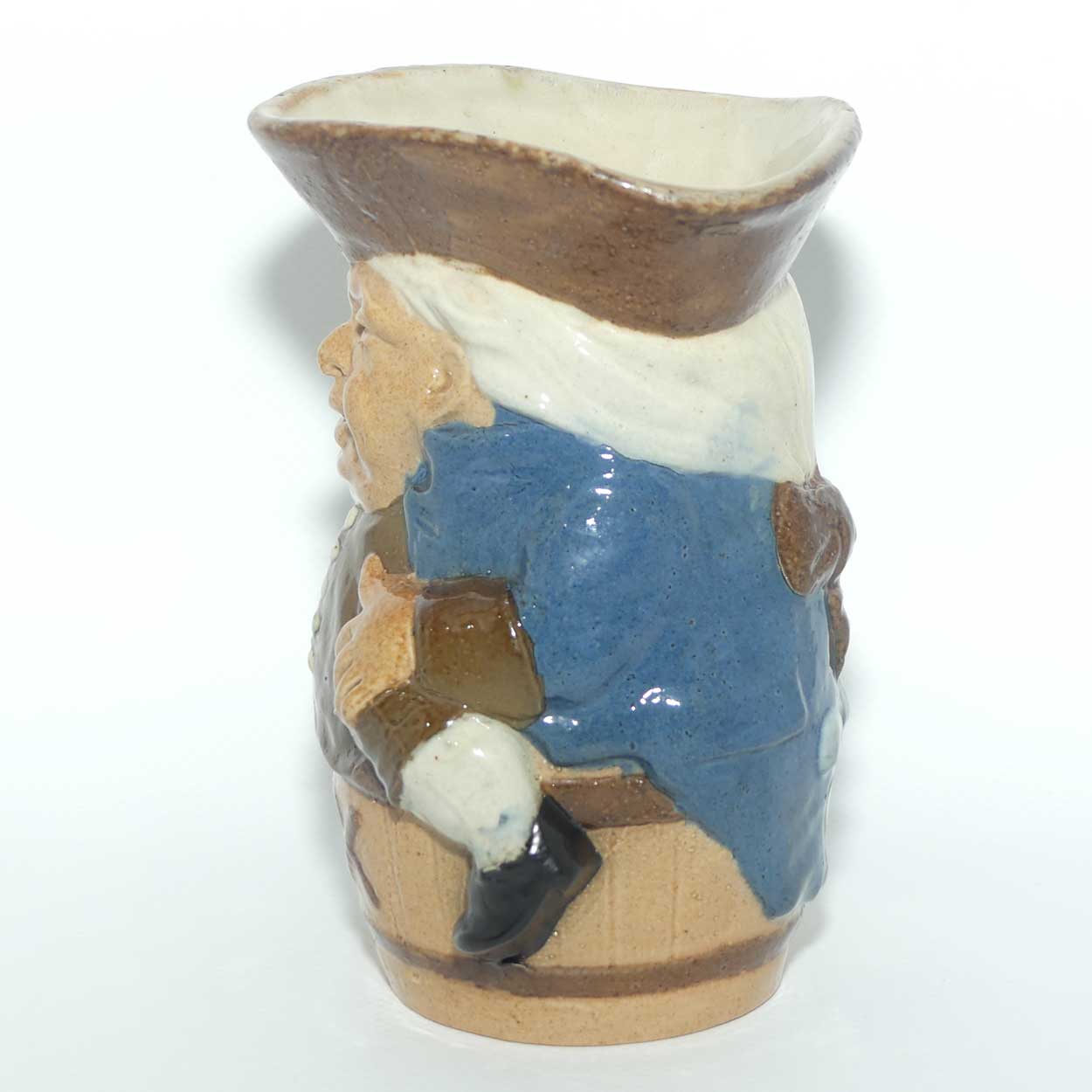 X8591 Royal Doulton Lambeth Harry Simeon Toby XX beaker | Unrecorded Shape | Colourway 3 | Blue Jacket, Green Waistcoat and Breeches