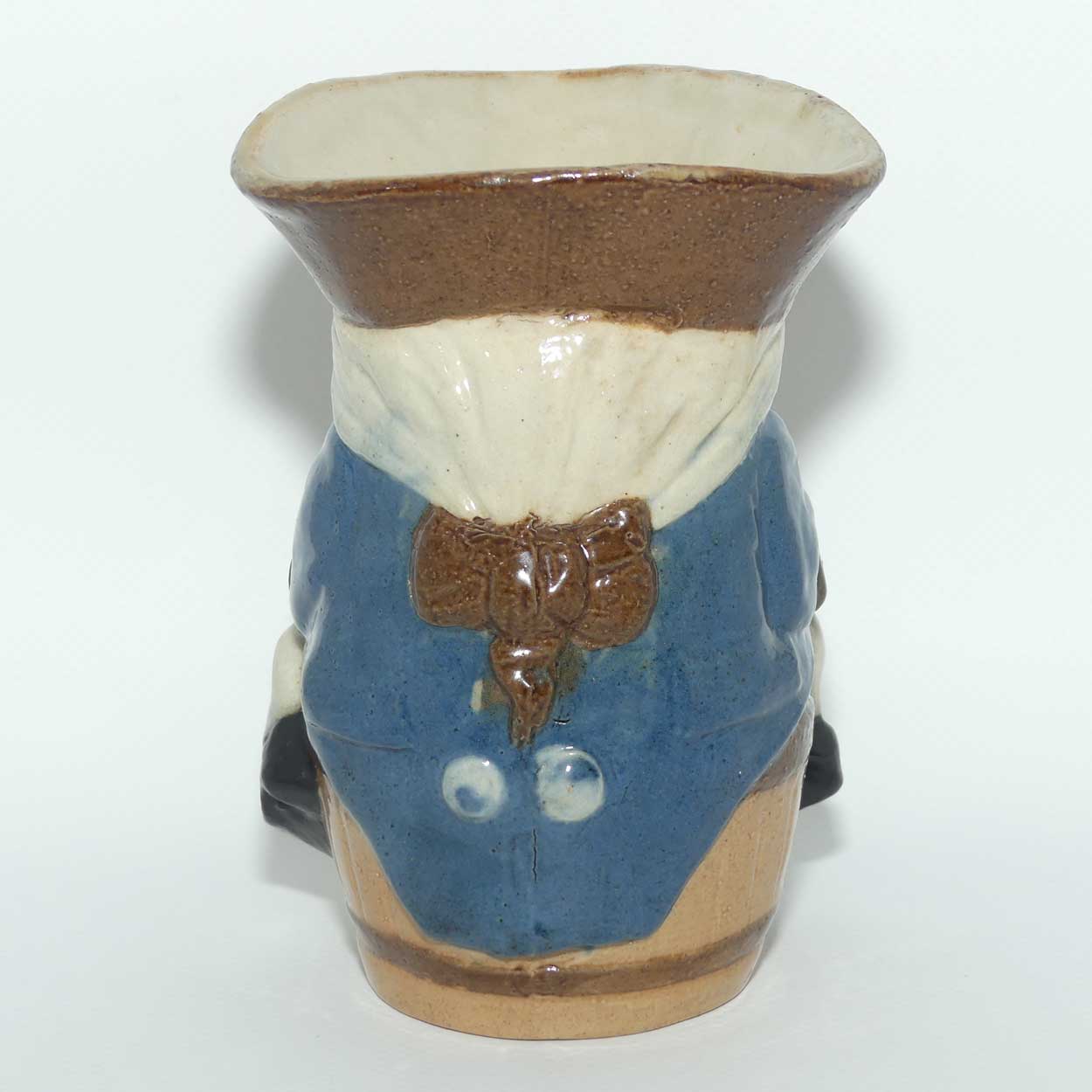 X8591 Royal Doulton Lambeth Harry Simeon Toby XX beaker | Unrecorded Shape | Colourway 3 | Blue Jacket, Green Waistcoat and Breeches