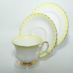 Royal Albert Bone China Rainbow series trio | Yellow | Montrose shape