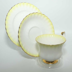 Royal Albert Bone China Rainbow series trio | Yellow | Montrose shape