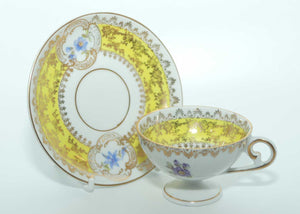 Oscar Schlegelmilch Germany demi tasse cup and saucer | Yellow