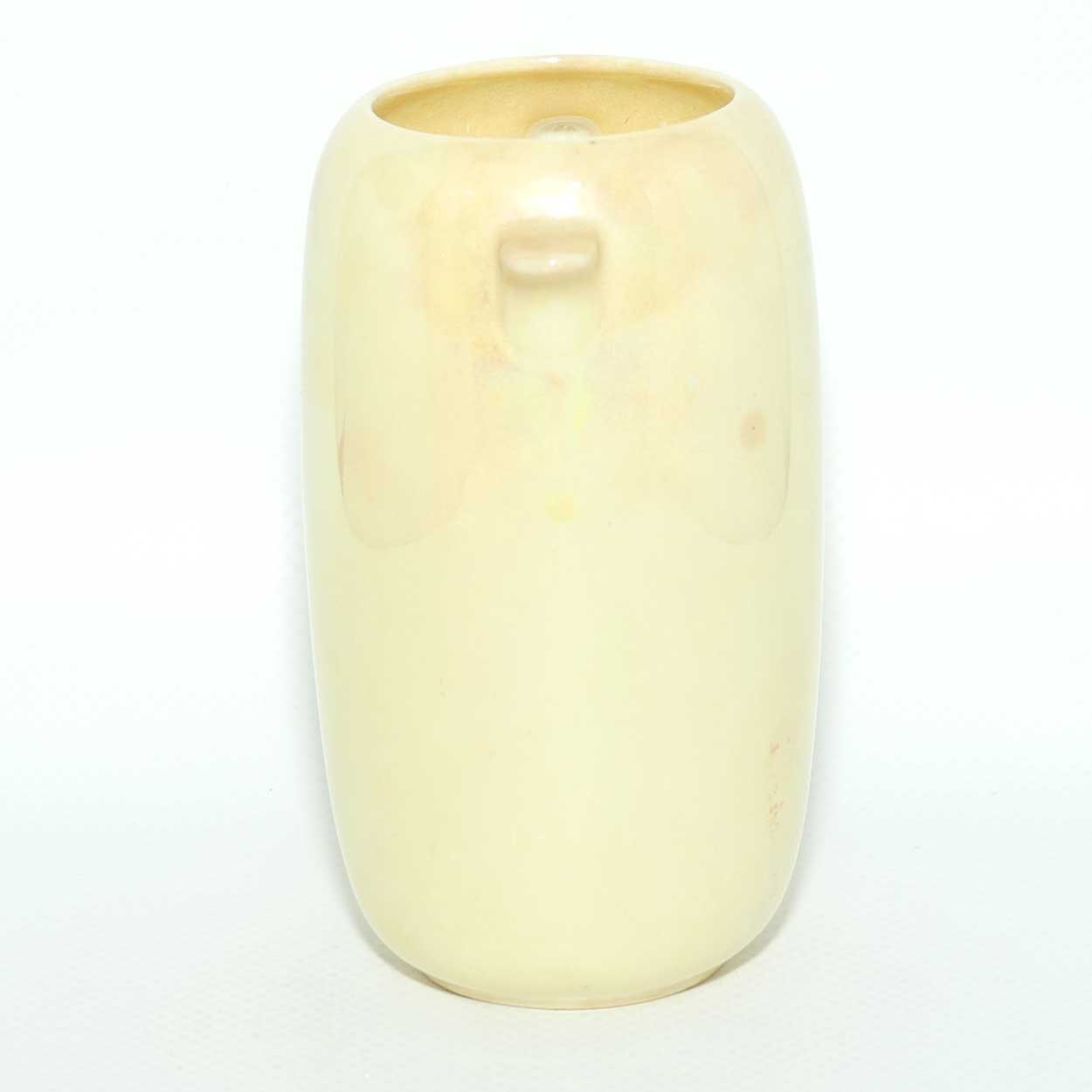 Royal Doulton Art Deco Yellow Lustre Glaze twin handle vase