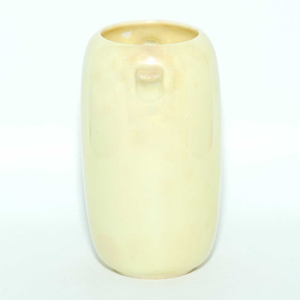 Royal Doulton Art Deco Yellow Lustre Glaze twin handle vase