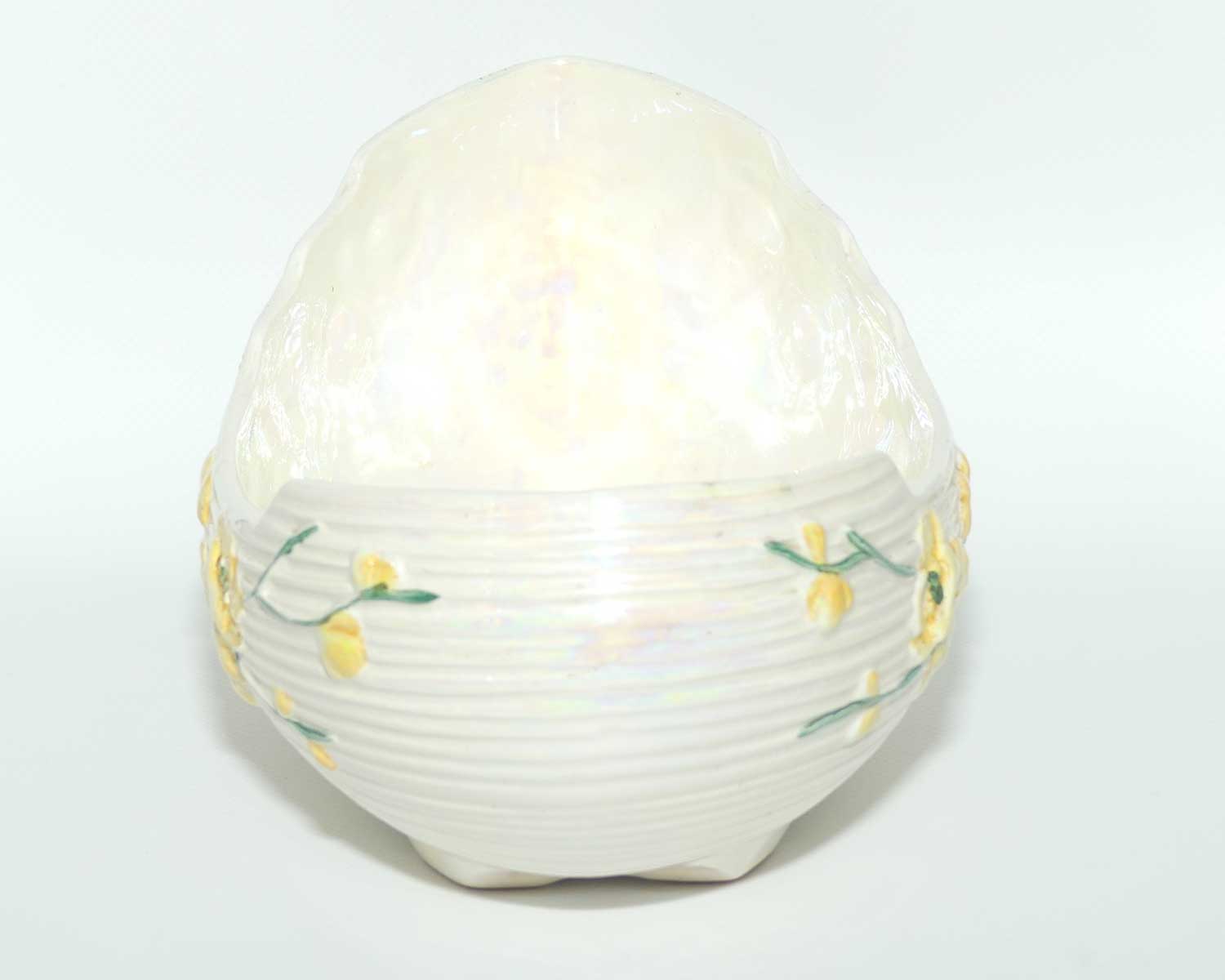 Maling Yellow Cherry Blossom lustre boat | 6596