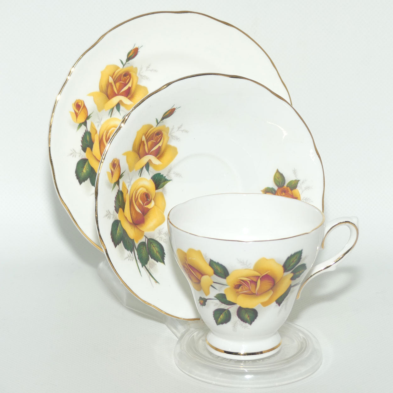 Royal Sutherland Bone China trio | Yellow Rose