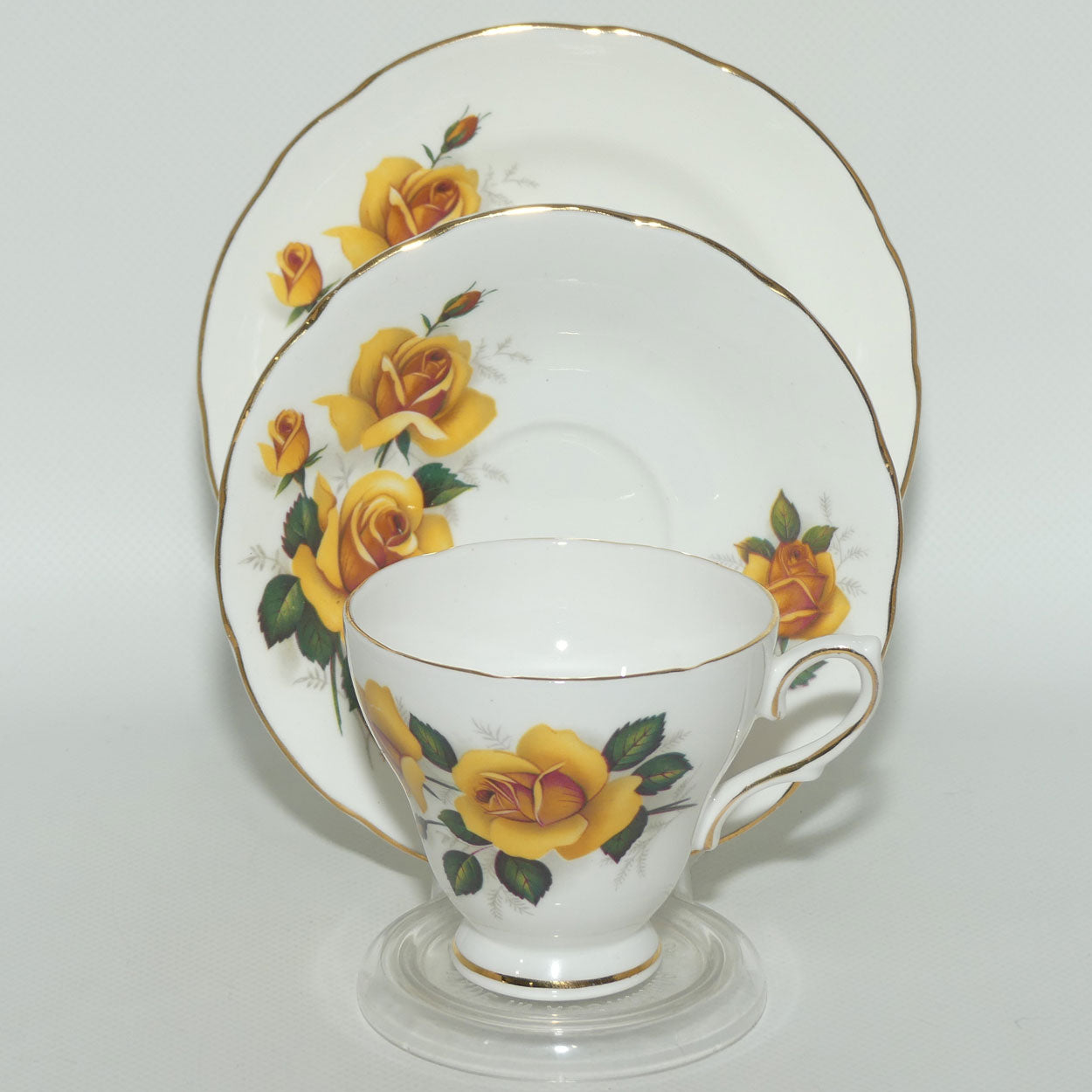 Royal Sutherland Bone China trio | Yellow Rose