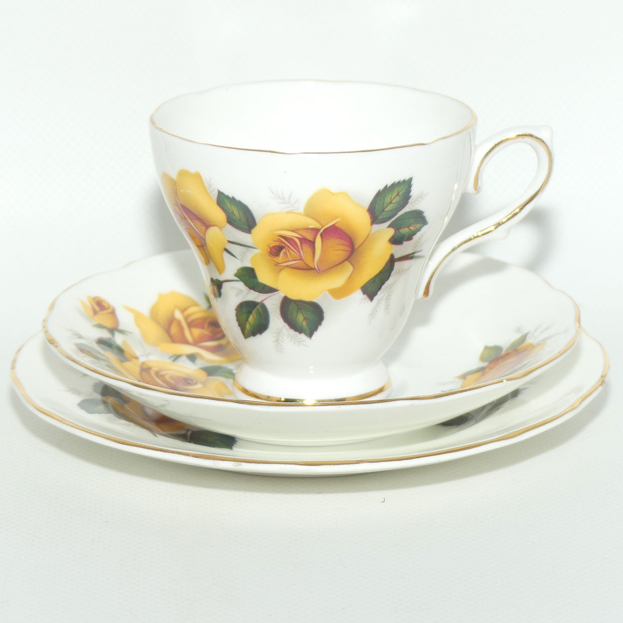 Royal Sutherland Bone China trio | Yellow Rose