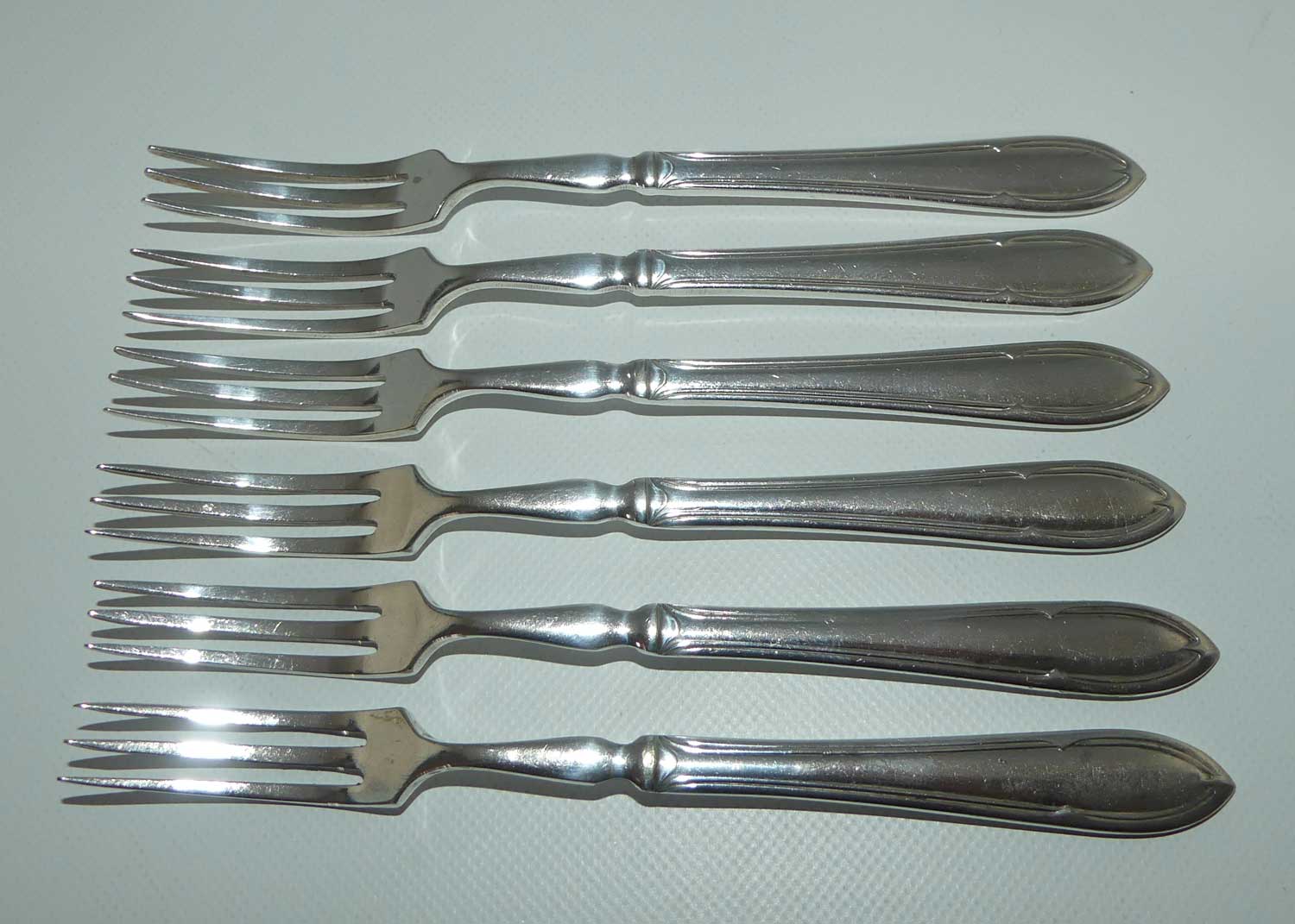 Set of 6 Yeoman Plate | Silver Plated elegant cake forks