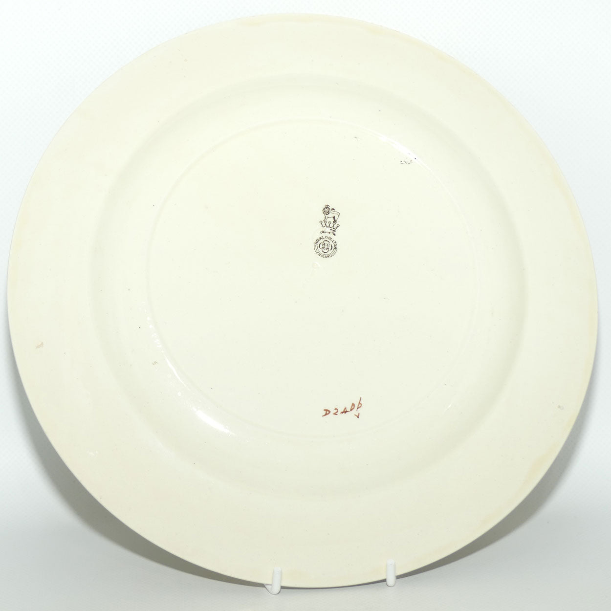Royal Doulton Early Motoring plate D2406 Yokel and Motorist | Large