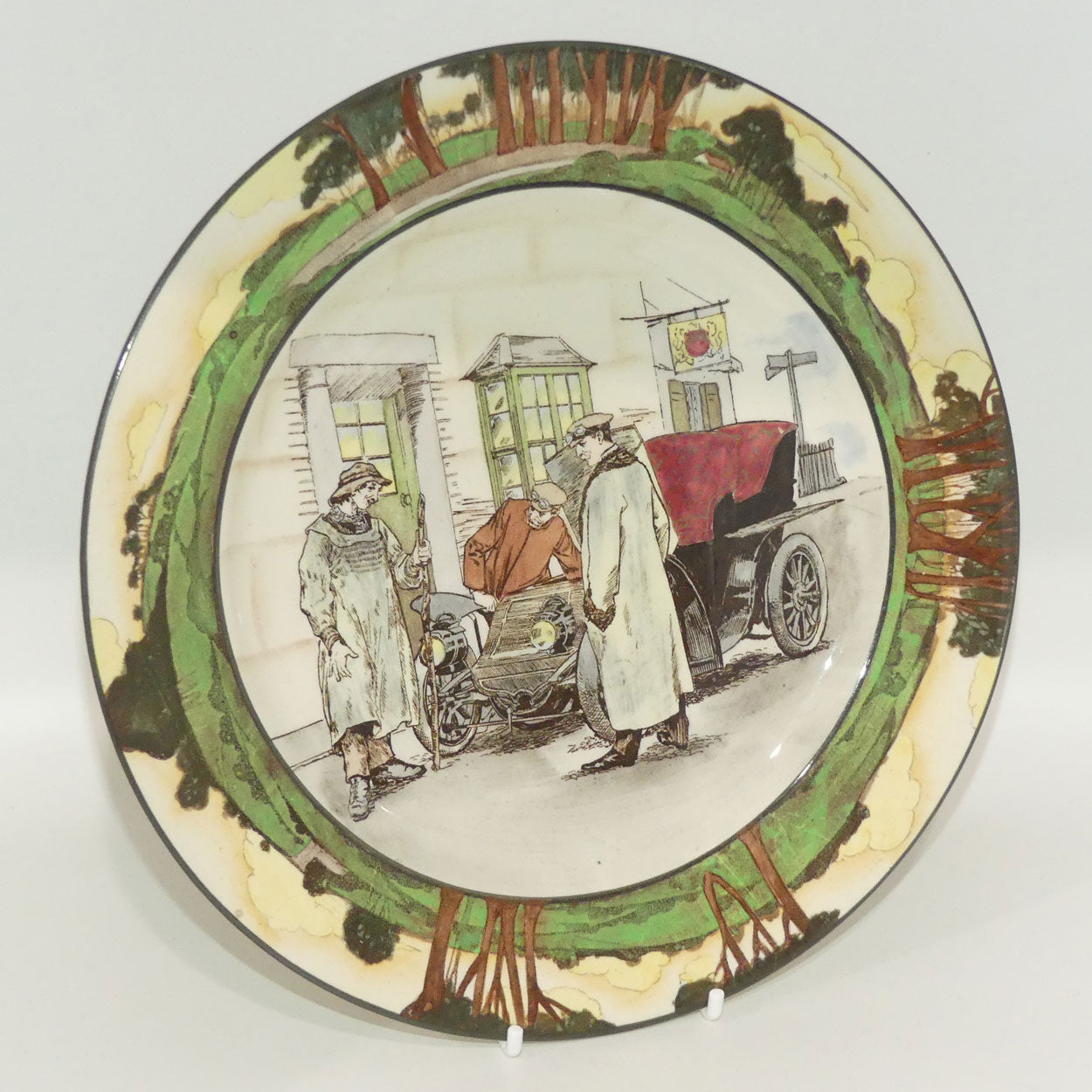 royal-doulton-early-motoring-plate-d2406-yokel-and-motorist-1