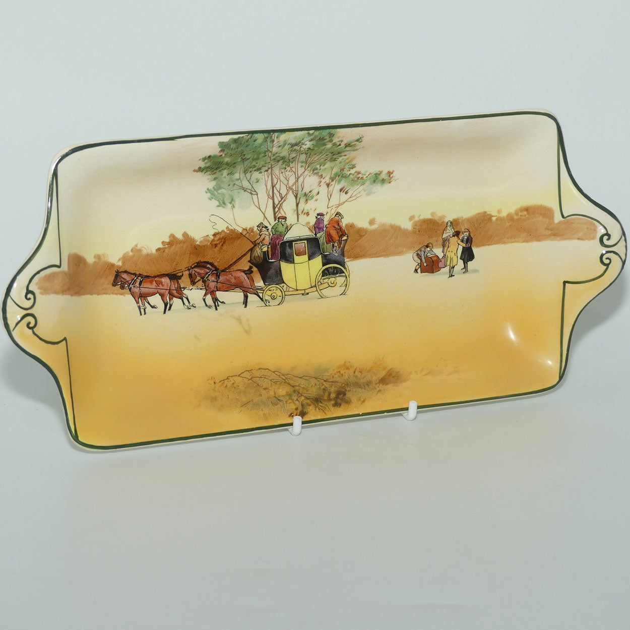 Royal Doulton Coaching Days York shape sandwich tray | Scene 16
