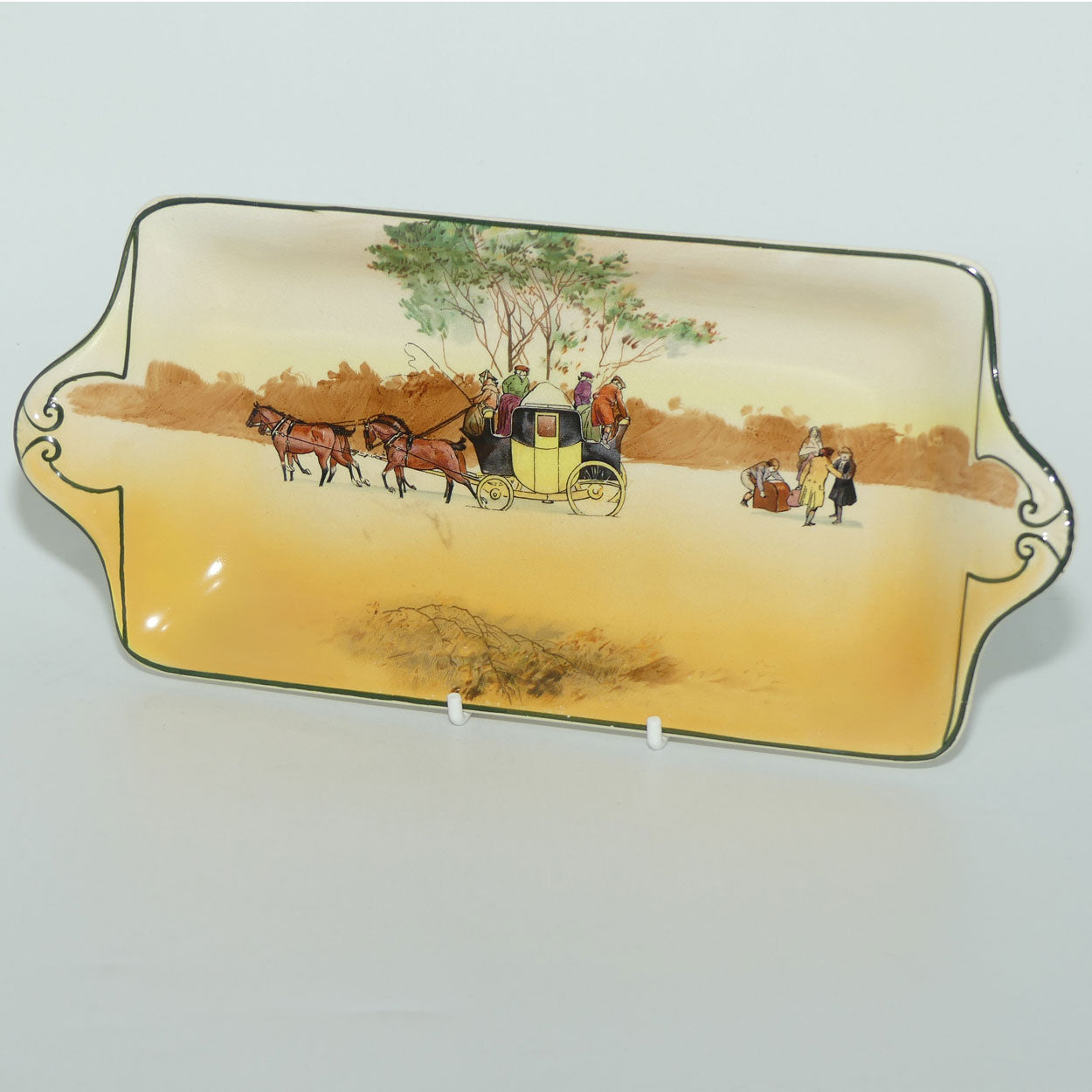 Royal Doulton Coaching Days York shape sandwich tray | Scene 16