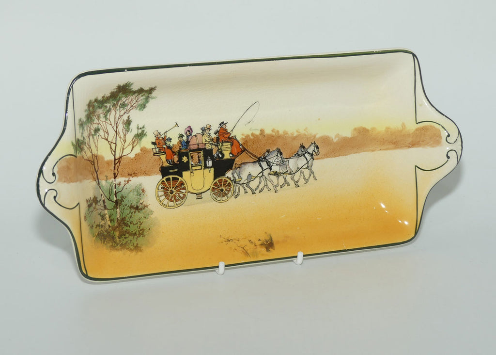 Royal Doulton Coaching Days York shape sandwich tray | New Coaching | Scene 4 Laden Coach | #1