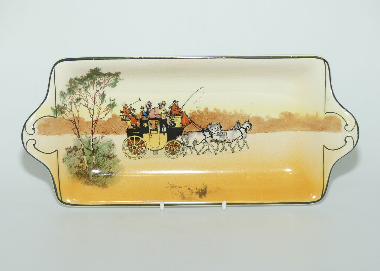 Royal Doulton Coaching Days York shape sandwich tray | New Coaching | Scene 4 Laden Coach | #1
