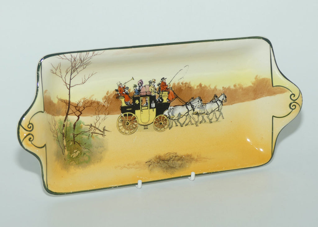 Royal Doulton Coaching Days York shape sandwich tray | New Coaching | Scene 4 Laden Coach | #2