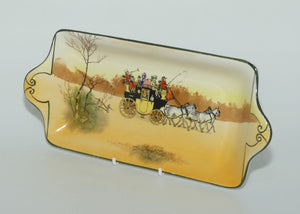 Royal Doulton Coaching Days York shape sandwich tray | New Coaching | Scene 4 Laden Coach | #2