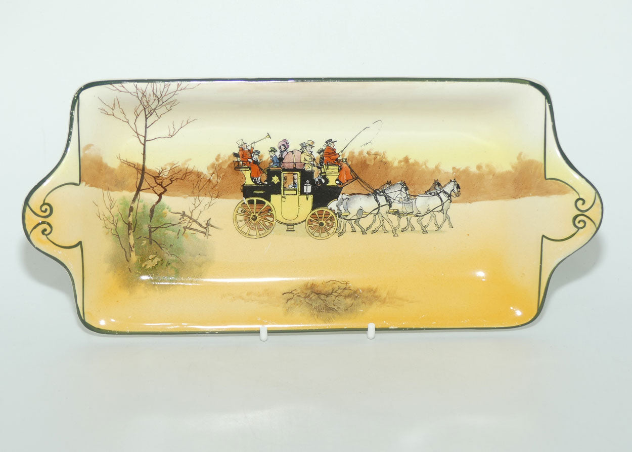 Royal Doulton Coaching Days York shape sandwich tray | New Coaching | Scene 4 Laden Coach | #2