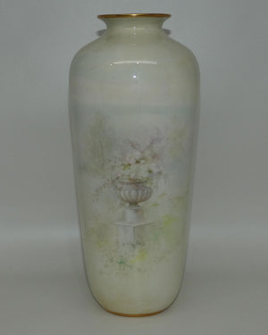 Doulton Burslem vase of a Young Woman signed S Alcock